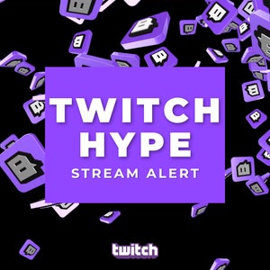 Twitch Hype Alert - Full Screen Stream Animation with Transparent Background - 1920x1080 Animated Cheer Hypetrain Overlay - Instant Download