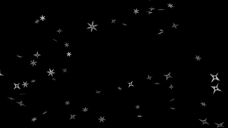 Exploding Shuriken Stream Alert Ninja Stars Effect Full Screen Animated ...