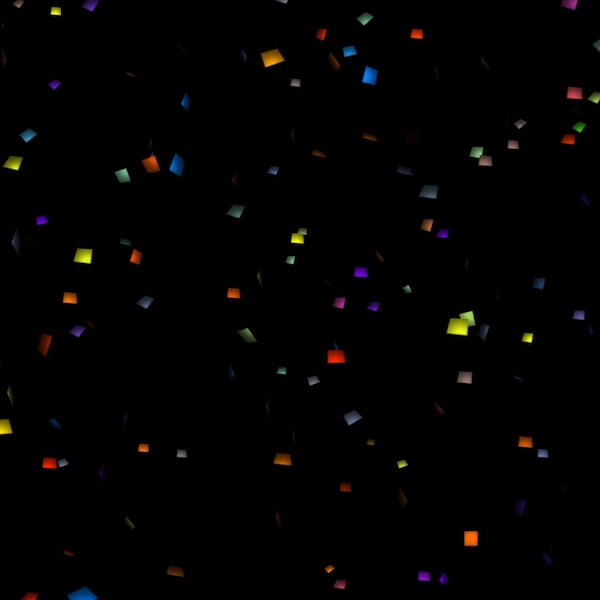 Confetti Alert Overlay - Full Screen Rainbow Party Effect - 1920x1080 - Transparent Background - Birthday Stream Animation - Celebration SFX