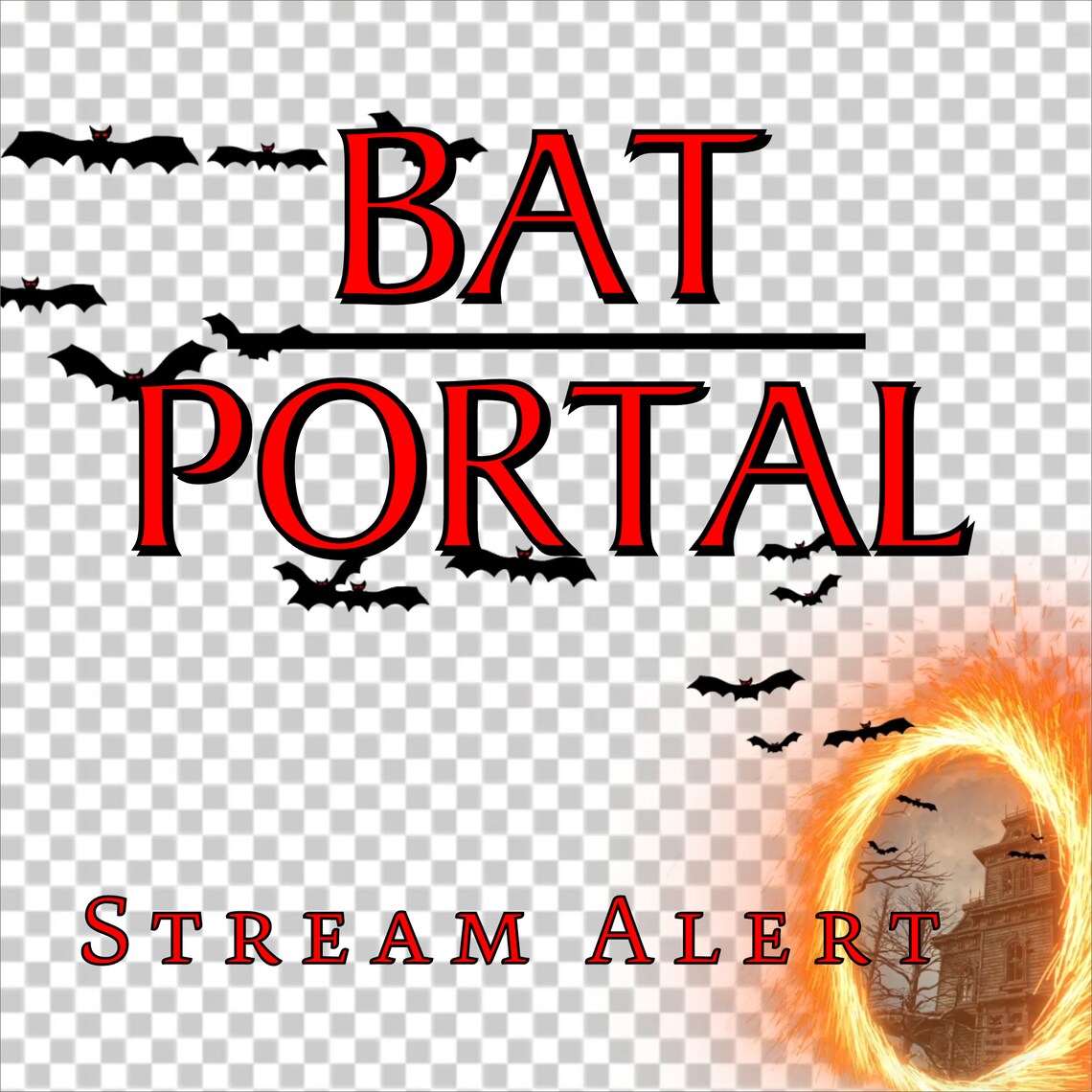 Bat Portal Stream Alert - Full Screen Animated Horror Overlay ...