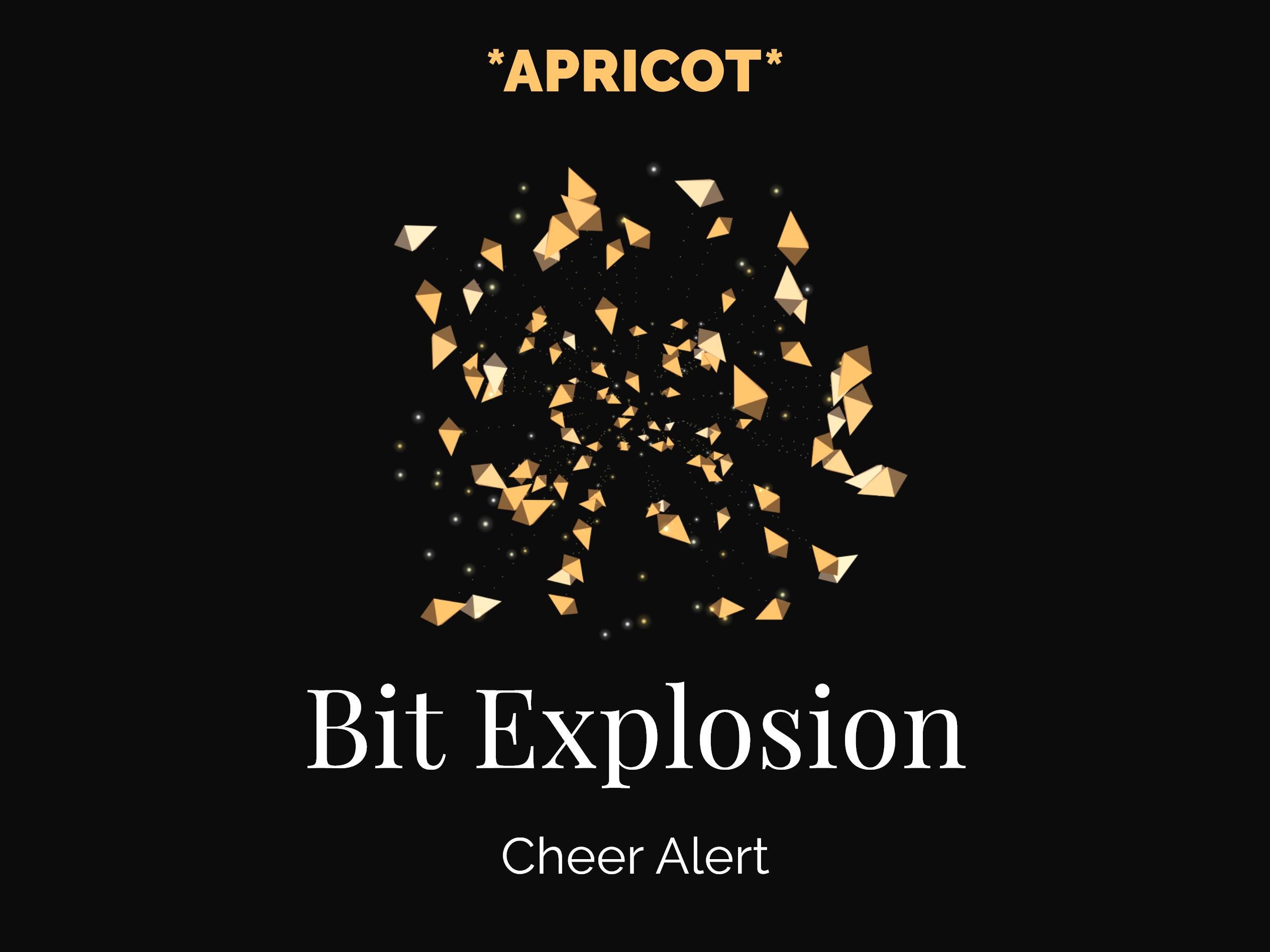 Apricot Bit Explosion - Twitch Cheer Alert - Full Screen Animated ...