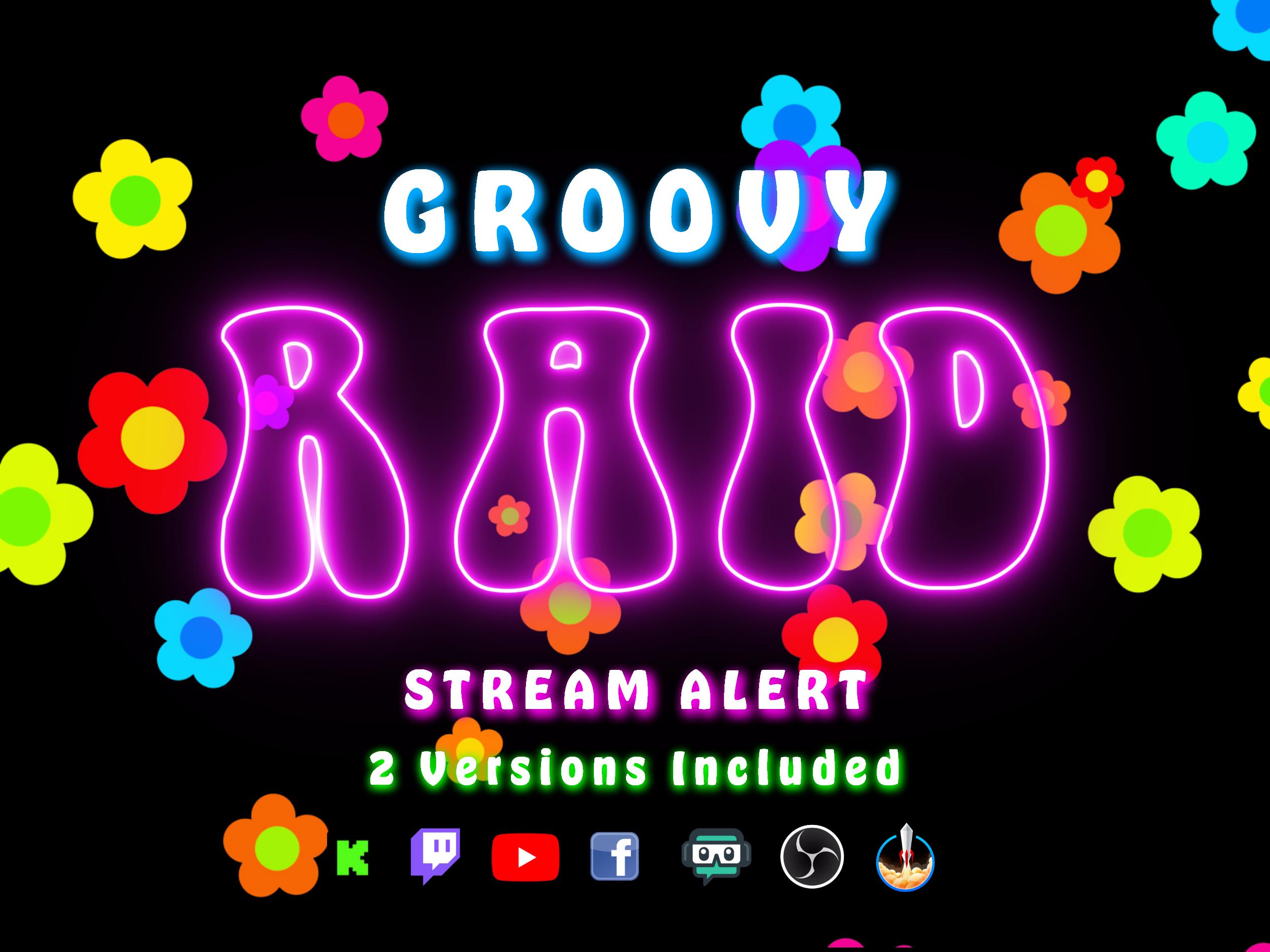 Pink Raid Alert Groovy Raid Alert Pack - Full Screen Animated Overlay With Transparent ...