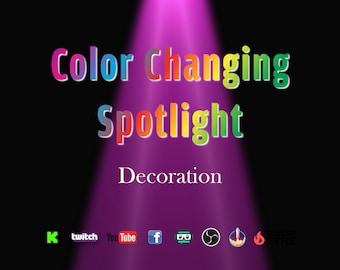 Color Changing Spotlight Stream Decoration - Fun Light Effect With ...