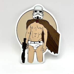 Sexy Trooper - 3.5&quot; Die Cut Vinyl Sticker Digital illustration Movie Themed Fan Art