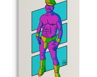 Leather Daddy Art Print – Queer Wall Art