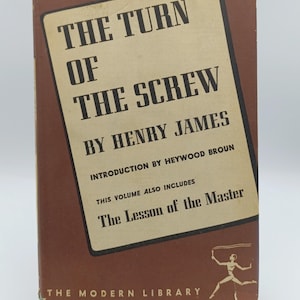The turn of the screw ; The lesson of the master (1930) Henry James, vintage fiction hardcover USA