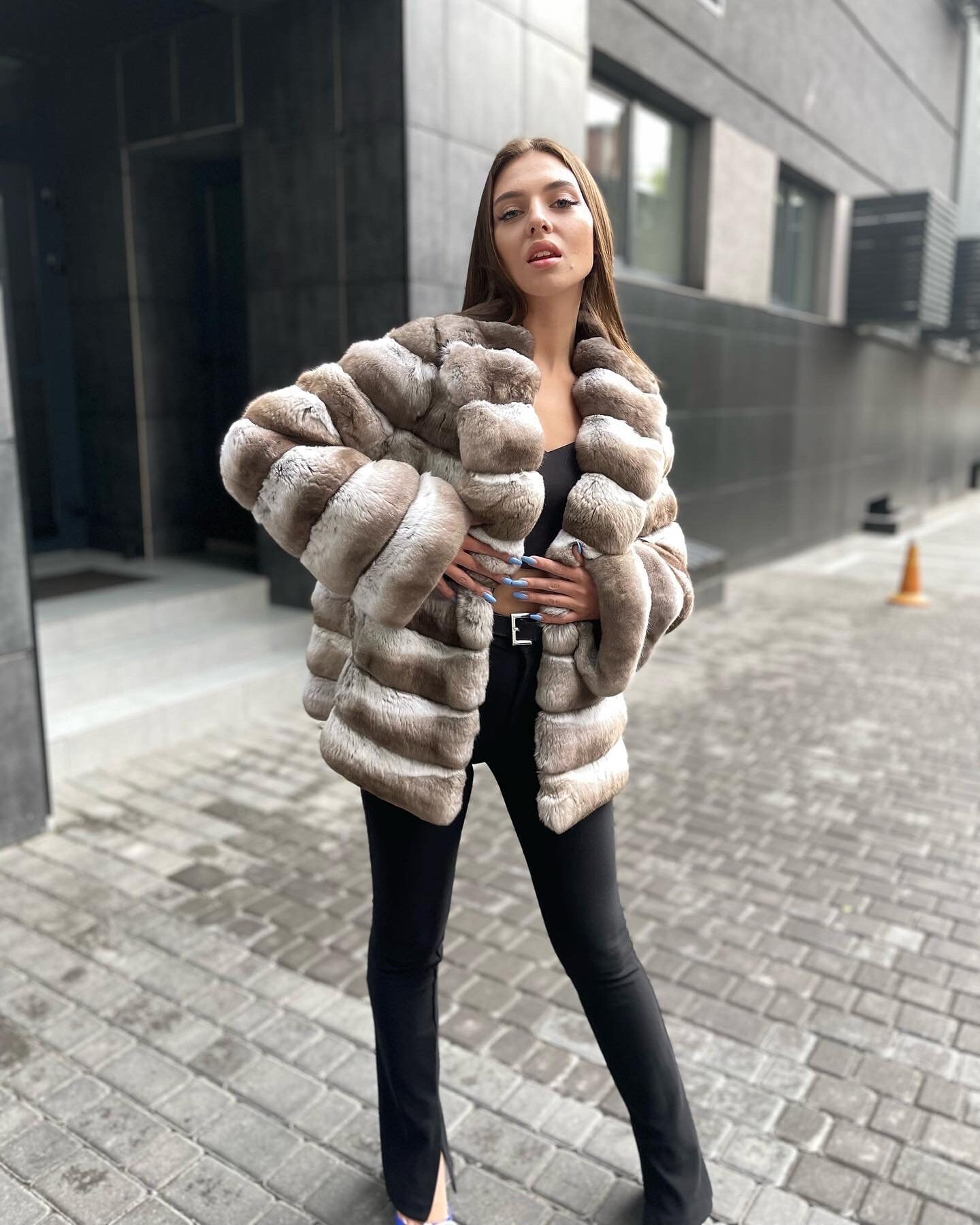 Faux Chinchilla Coat - Etsy