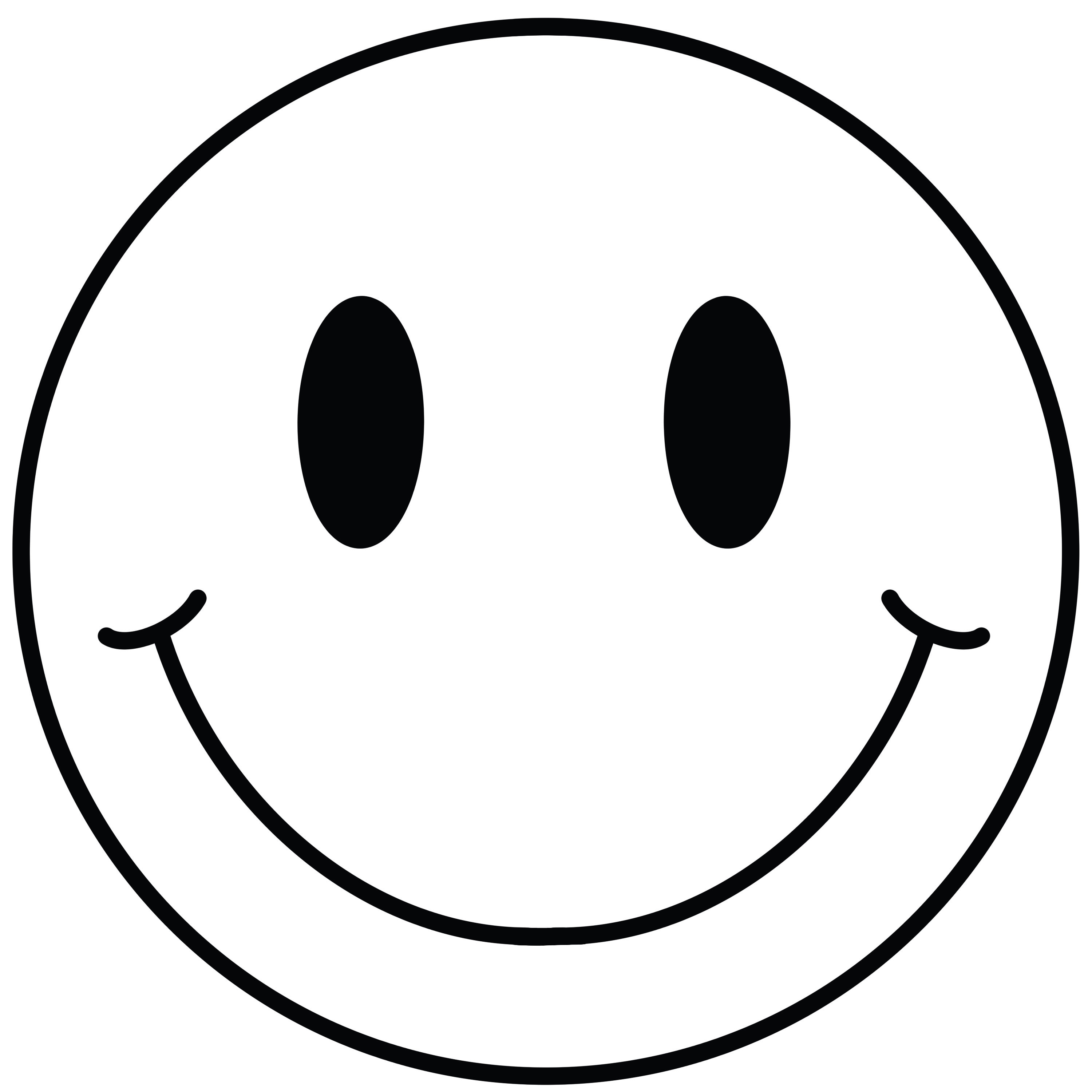 Digital Download PNG JPG File Smiley Face With Black Lines - Etsy