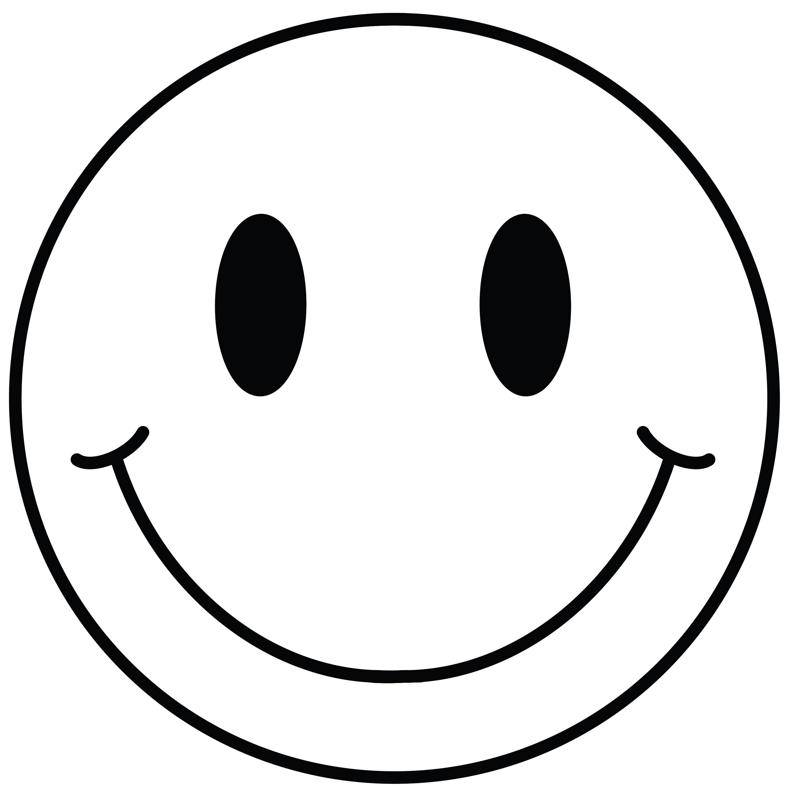 Smiley Face Black And White Png