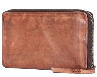 Womens Leather Wallet, Vintage Leather Wallet, Distressed Leather Wallet, Soft Leather Wallet, Genuine Leather Clutch