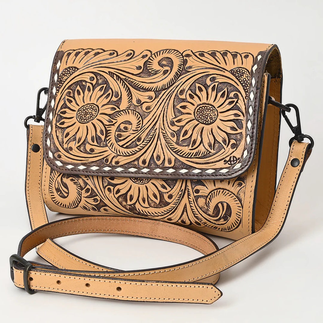 Western Rug Purses Western Purse, Hand Tooled Leather Purse, Western Leather Crossbody ...