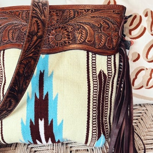 Western Hand Tooled Leather Purse Cowhide Purse Concealed - Etsy