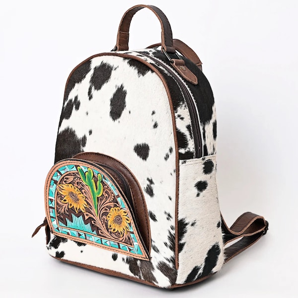 Cowhide Backpack Etsy