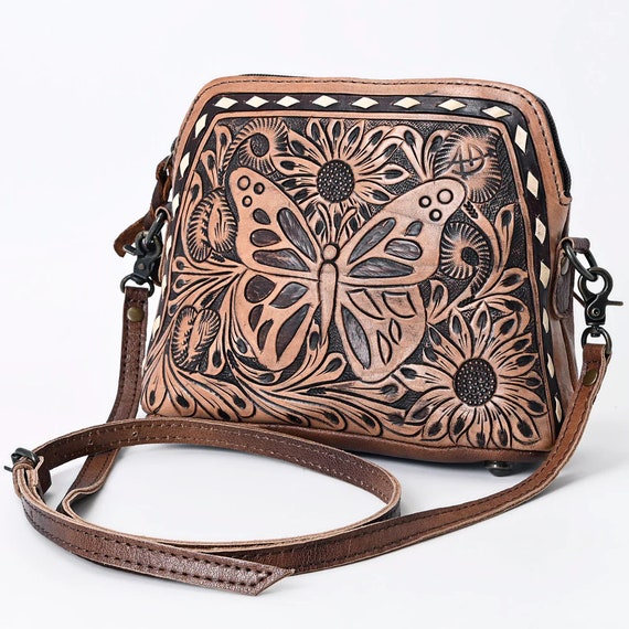 The Valley Desert tooled Crossbody bag – Southwest Bedazzle