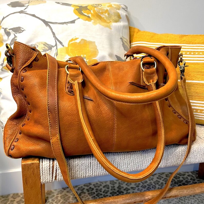 Genuine Leather Purse Concealed Carry Purse Cowhide Purse Etsy