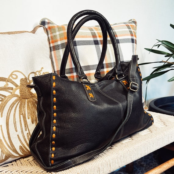 Black concealed top carry purse