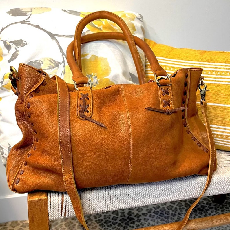 Genuine Leather Purse Concealed Carry Purse Cowhide Purse Etsy