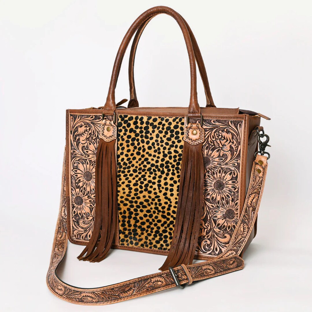 Western Rug Purses Western Purse, Hand Tooled Leather Purse, Hair on Cowhide Purse ...