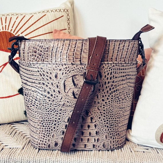Western Leather Purse Alligator Leather Purse Conceal Carry