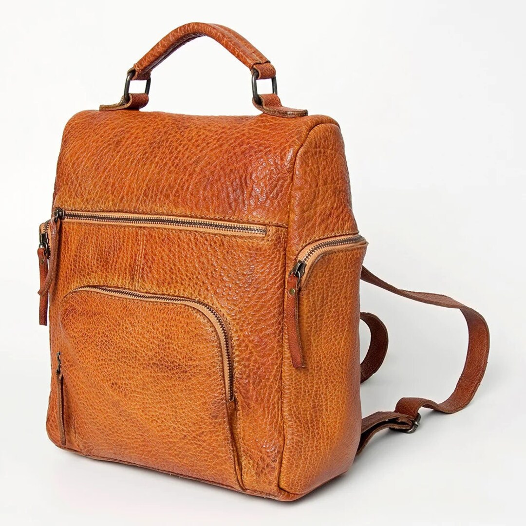 Leather Backpack Women, Leather Backpack Purse, Vintage Leather