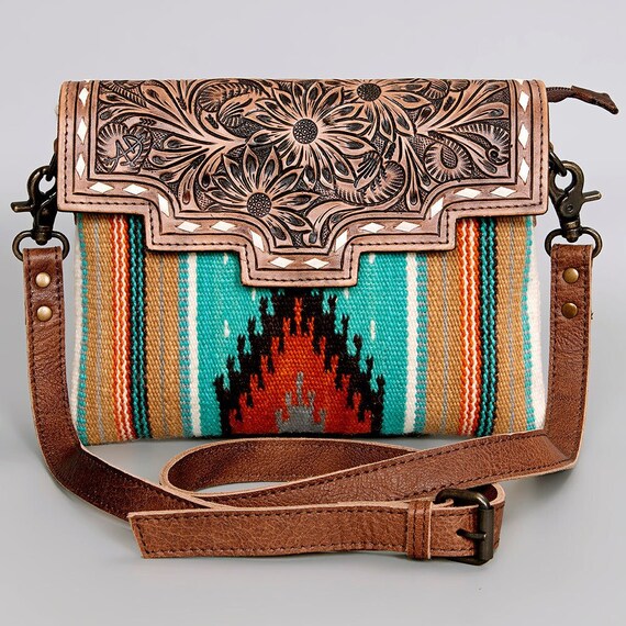 Etsy cowhide purse outlet