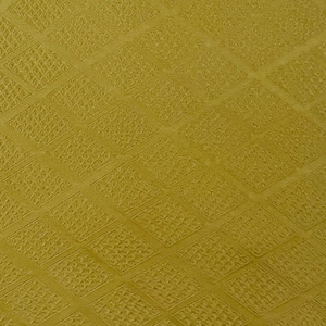 Vintage Kimono Silk Fabric: Mustard Diamond Pattern (36cm x 160cm), upcycled material, 1970s