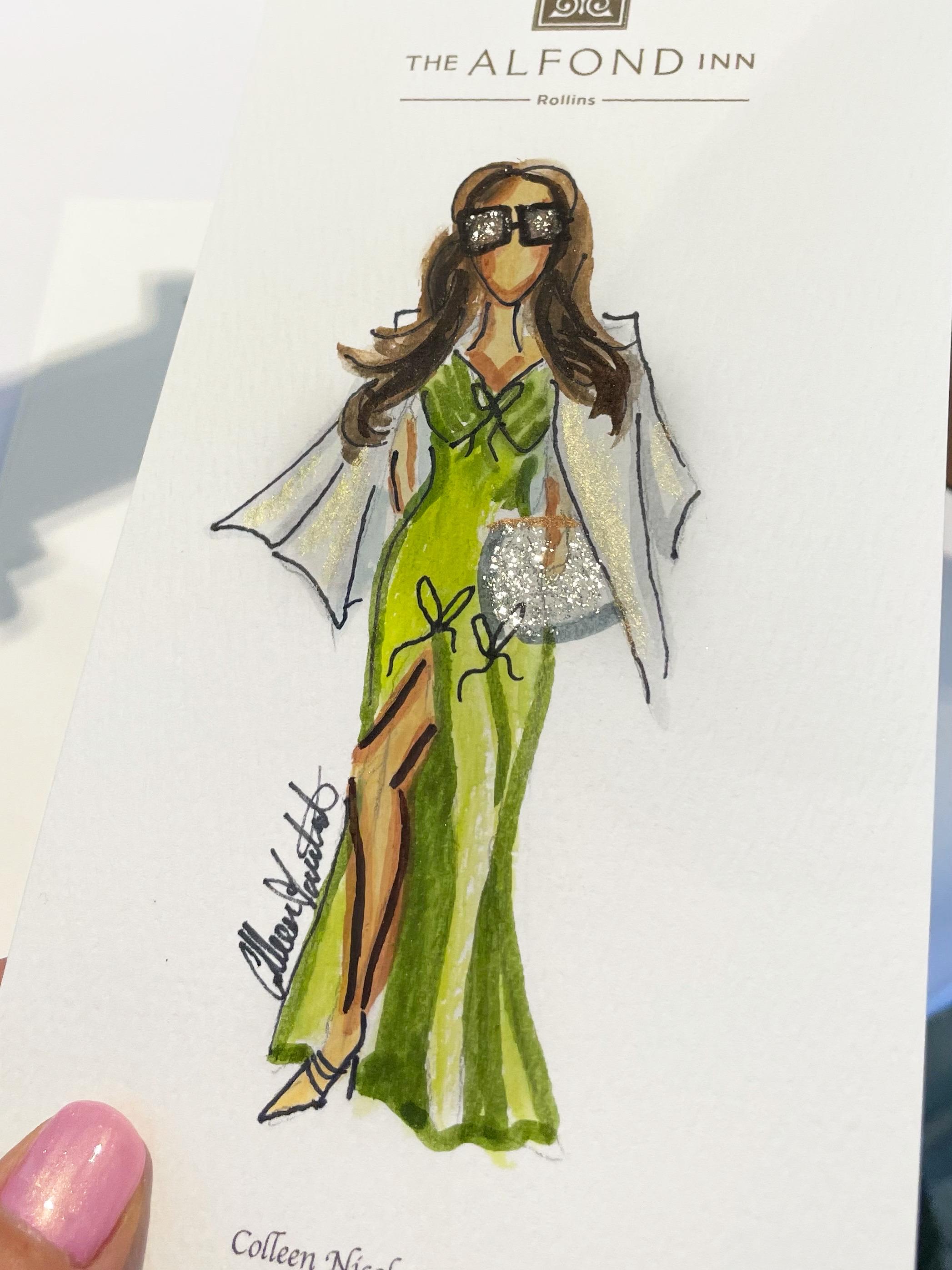 Orlando Live Water Color Wedding guest portraits / Live guest Portraits / Live Fashion Sketches / Live Sketch artist