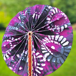 Handmade Ankara Folding Fan