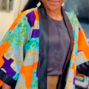 Ankara African print summer Kimono
