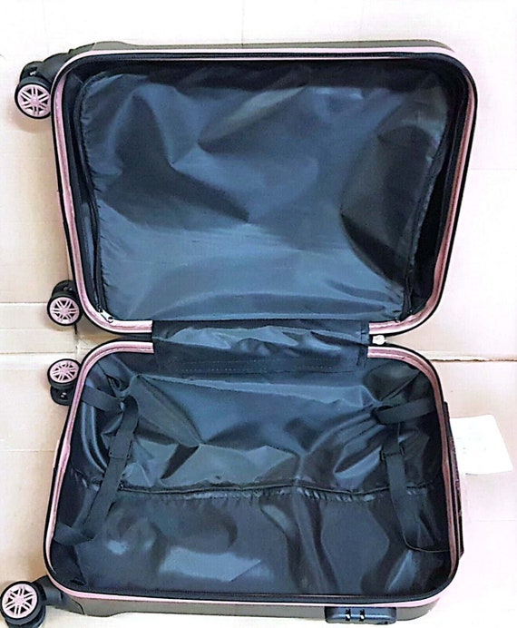 Hard Shell Cabin Suitcase 4 Wheel Luggage Trolley Cas… Gem