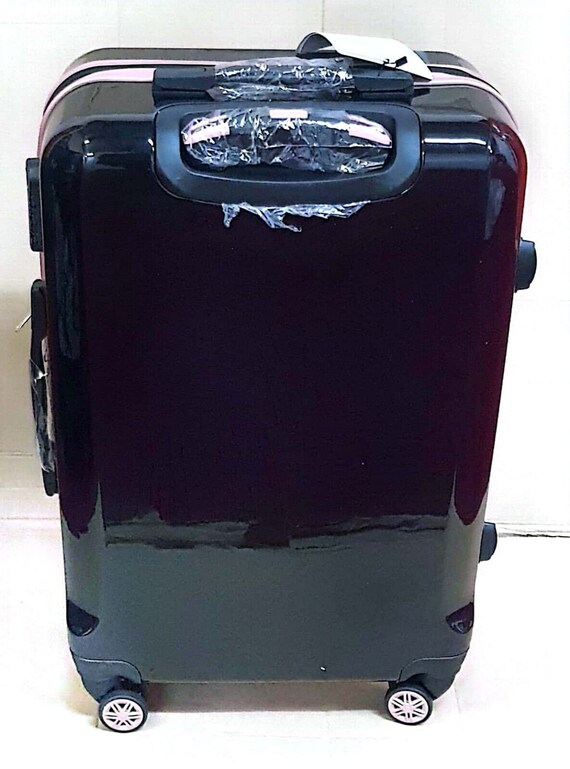 Hard Shell Medium Suitcase 4 Wheel Luggage Trolley Ca… Gem