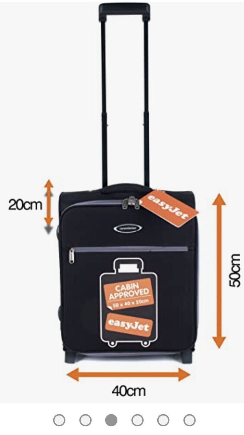 Easyjet 50x40x20 Large Cabin Hand Luggage Suitcase Travel Etsy UK