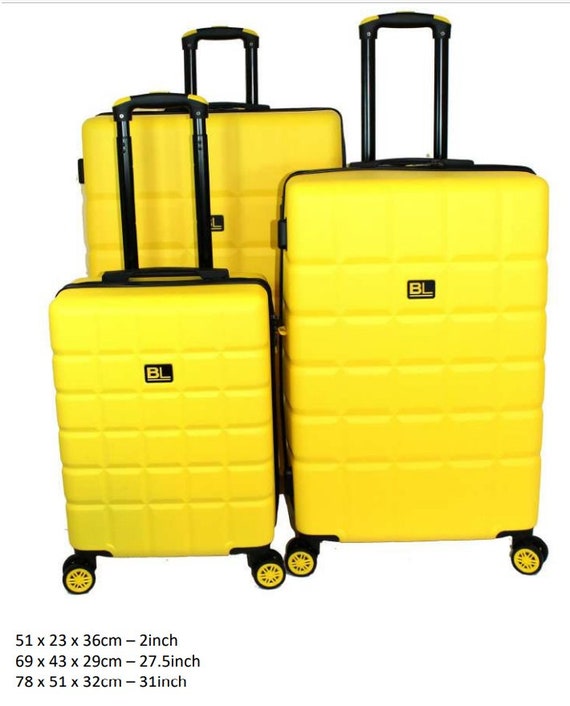 Hard Shell Suitcase with 4 Spinner Wheels Travel Lugg… Gem