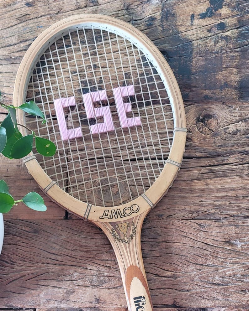 Customizable Racket Tennis Customizable Vintage Wooden Racket - Etsy