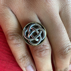 Celtic knot ring adjustable