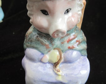 Royal Albert And This Pig Had NoneFigure 1992 Beatrix Potter Pig Peter Rabbit Children's books Gift Unisex Collectable