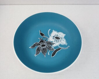 Vintage Susie Cooper Pin Dish by Wedgwood 1970s Camelia Pattern Pretty Item Collectable Gift Unisex Kingfisher Blue