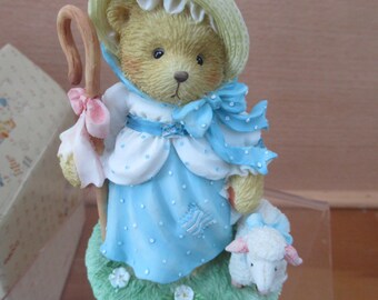 Cherished Teddy Little Bo Peep Unisex Gift Collectable PRISCILLA HILLMAN Teddy Bear Collectors Acrtophiles in Original Box +Papers