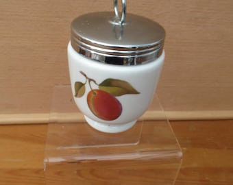 Vintage Royal Worcester Evesham Gold King Size Egg Coddler Porcelain Collectable Unisex Gift Kitchenalia Decor 2 Eggs
