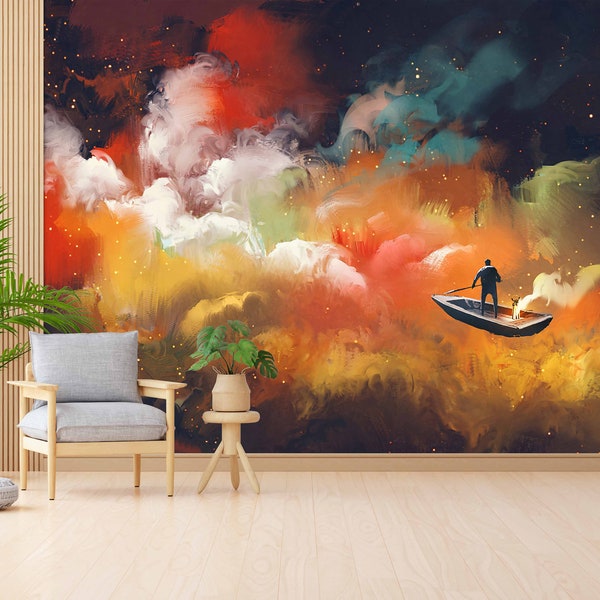 Modern Wall Mural Etsy