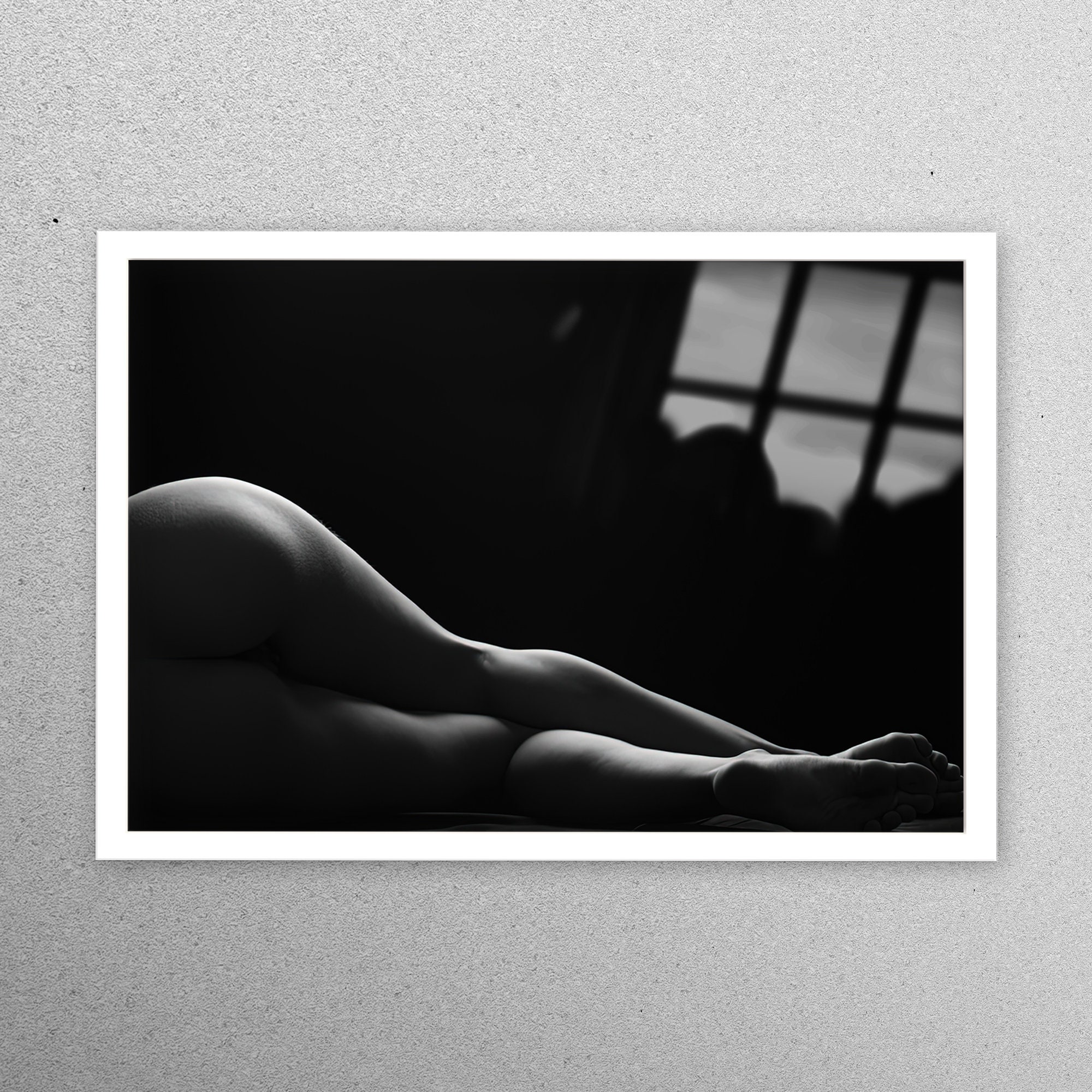 Tempered Glass Glass Wall Art Glass Art Naked Woman Photo picture