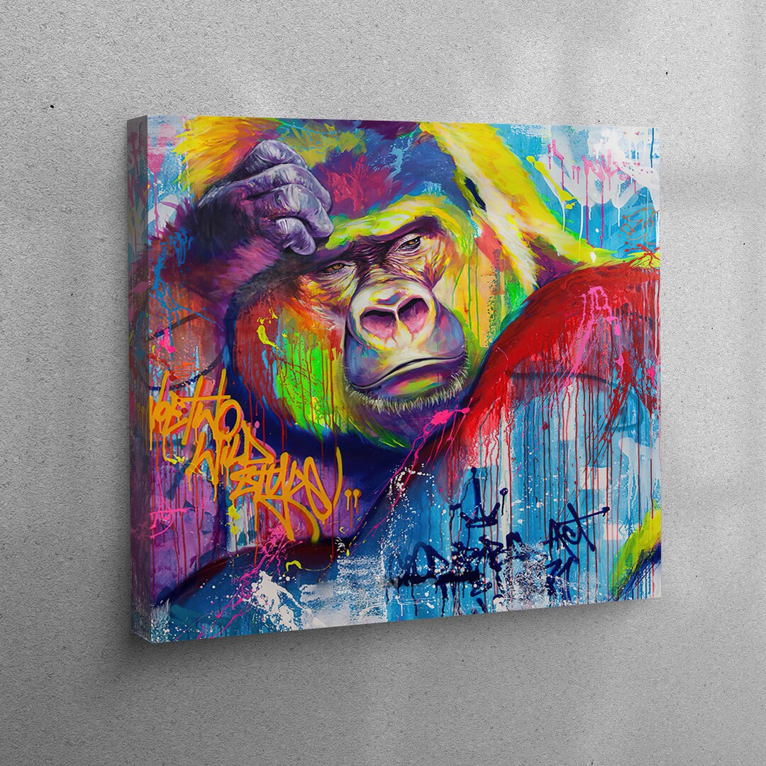 Living Room Wall Art 3D Wall Art Canvas Decor Abstract Art - Etsy