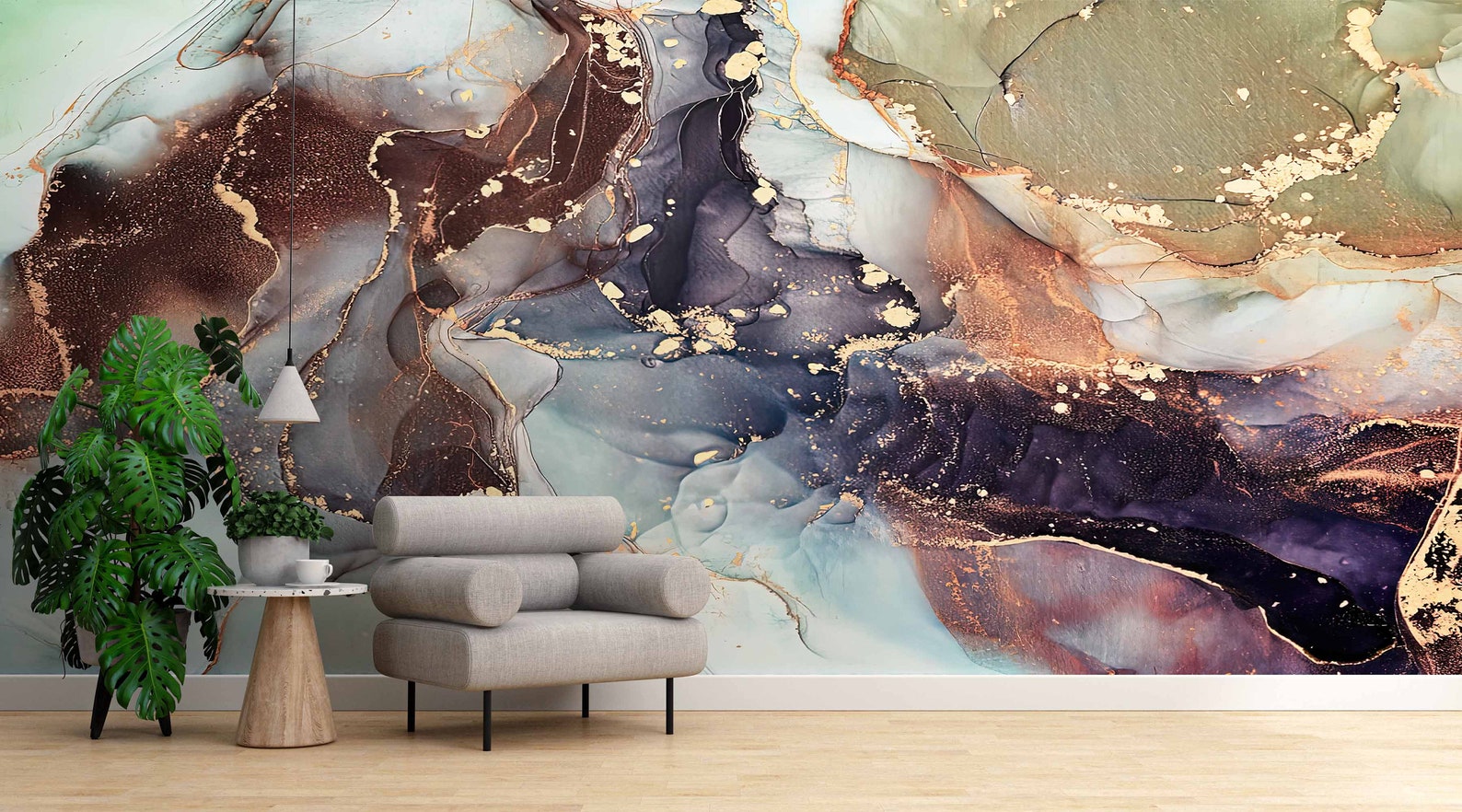 Modern Marble Wall Art Luxury Marble Wall Paper Marble Wall Etsy