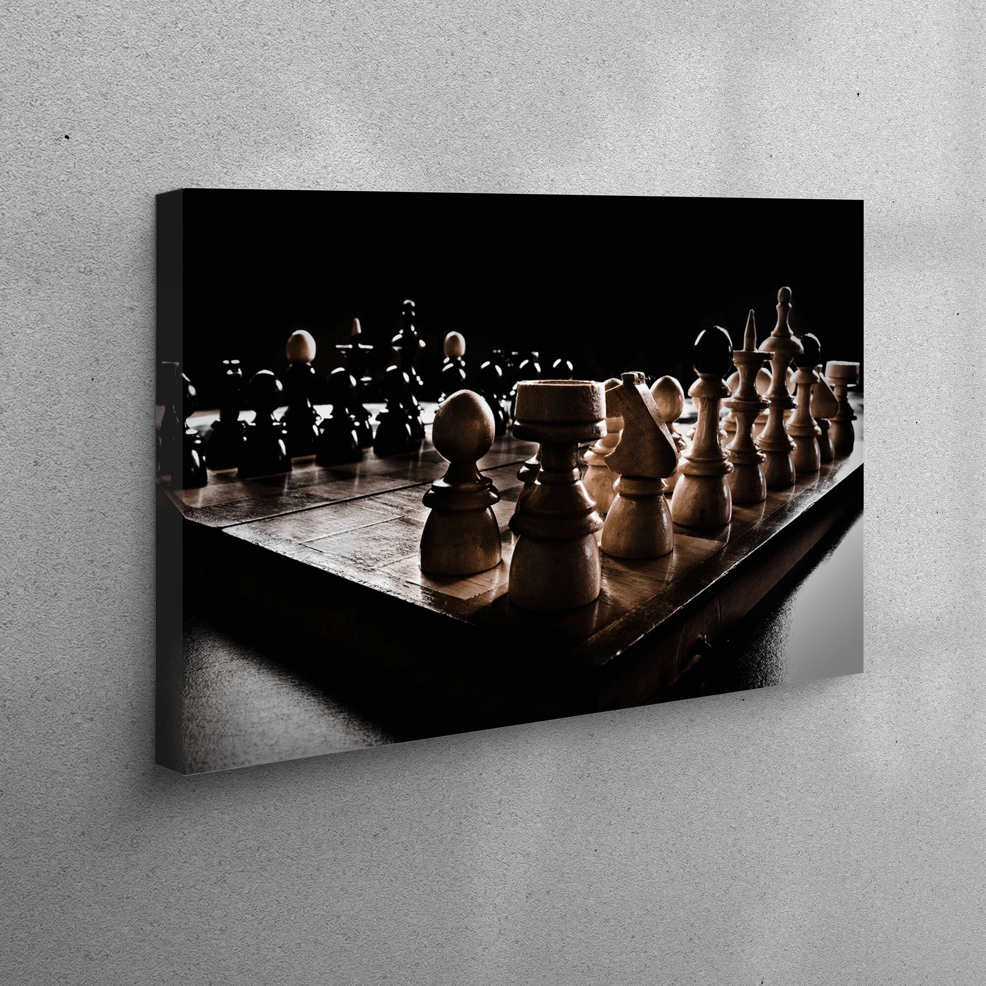 Chess Gift Karpov Vs Unzicker 1974 Chess Game Print 