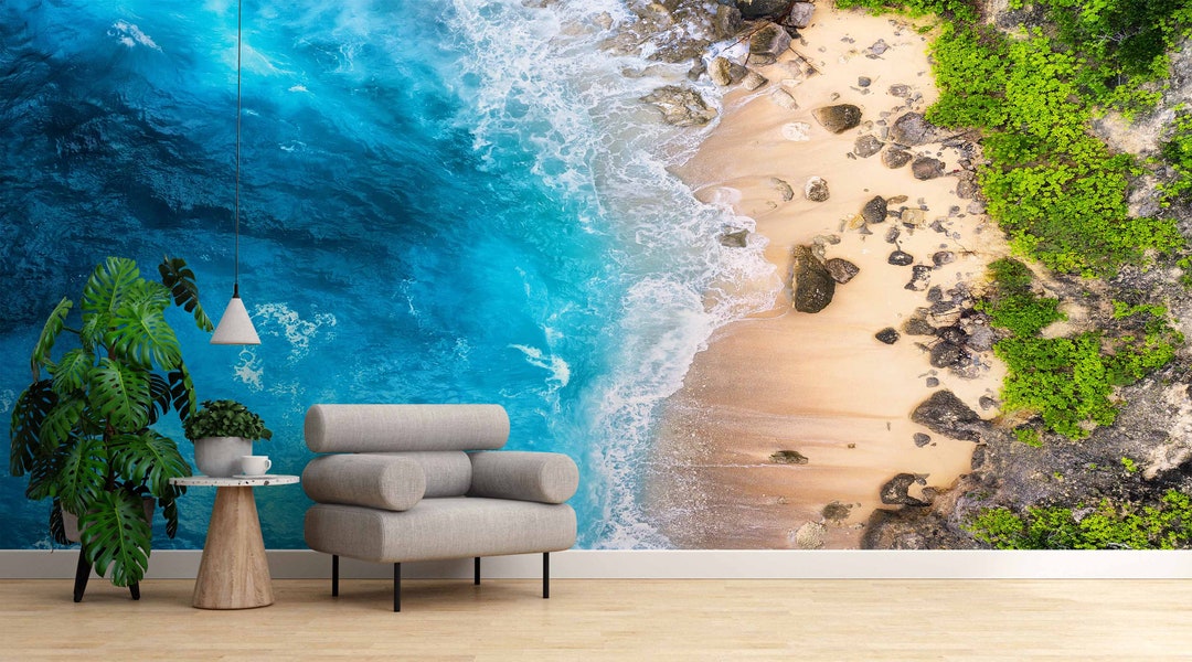 Seashore Wall Art Sea Wall Paper Beach Wall Poster Ocean Etsy