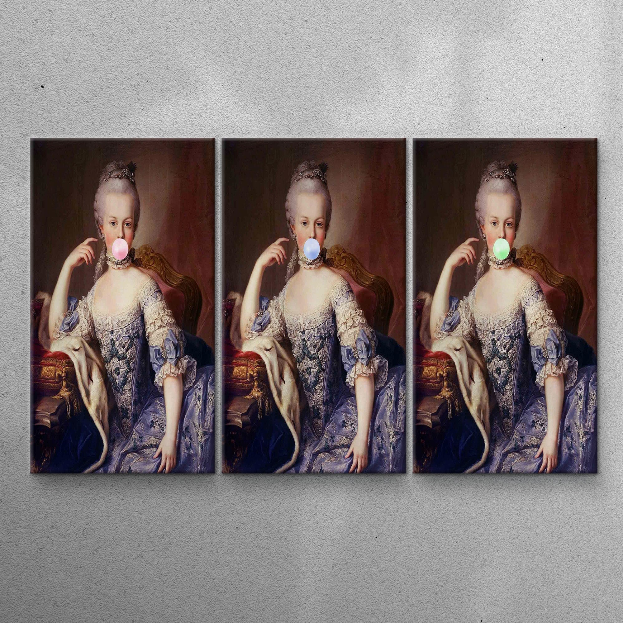 3d Canvas Canvas Decor 3d Wall Art Marie Antoinette Bubble Etsy