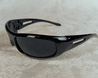Gafas de sol vintage Y2K Shades negras Retro Rave
