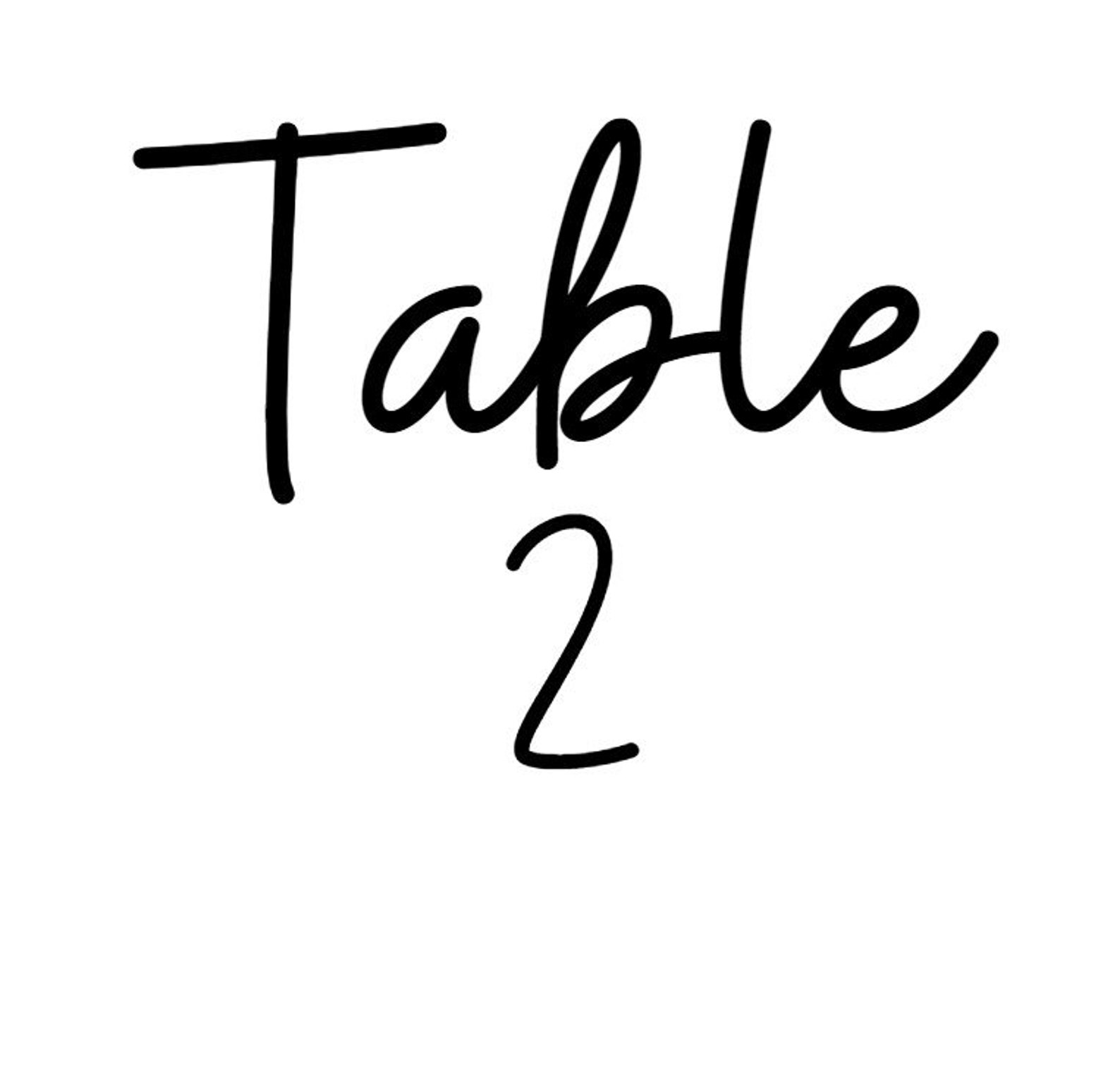 Table Party Events Table Numbers Wedding / Event Table Numbers - Etsy