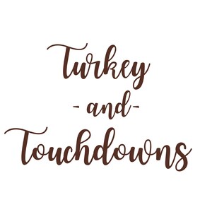 Turkey and Touchdowns | PNG SVG