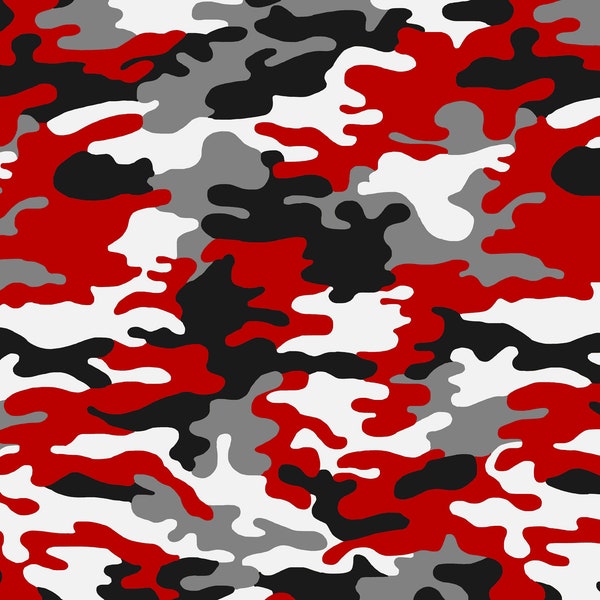 Scarlet and Gray Camouflage Pattern SVG or PNG